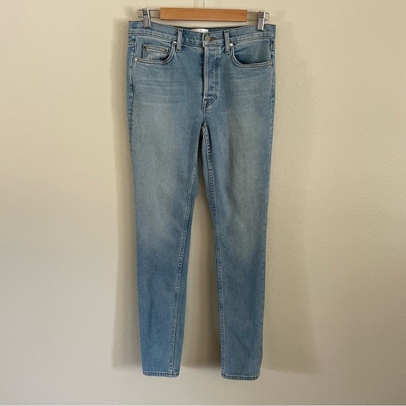 COTTON CITIZEN Women's High Rise Vintage Wash Denim Jeans Button Fly Size 29 - Picture 1 of 10